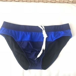 Dan Ward Swimwear - Brief with Band Insert Blue